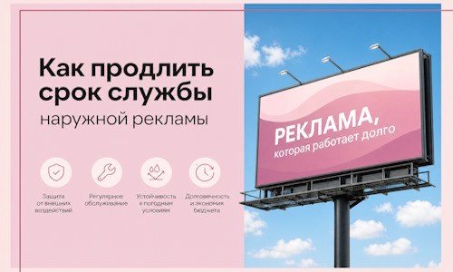 Как продлить срок службы наружной рекламы в Кимрах