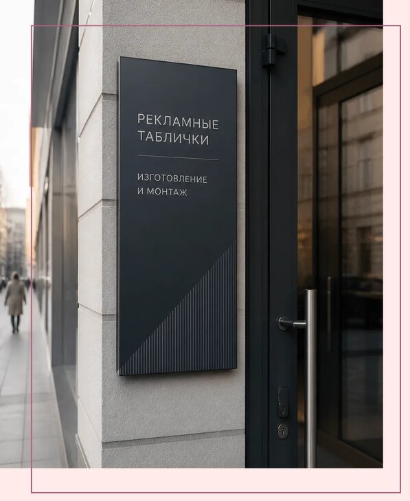 Рекламные таблички в Кимрах по цене от 4698 р. | Аванза-Кмы