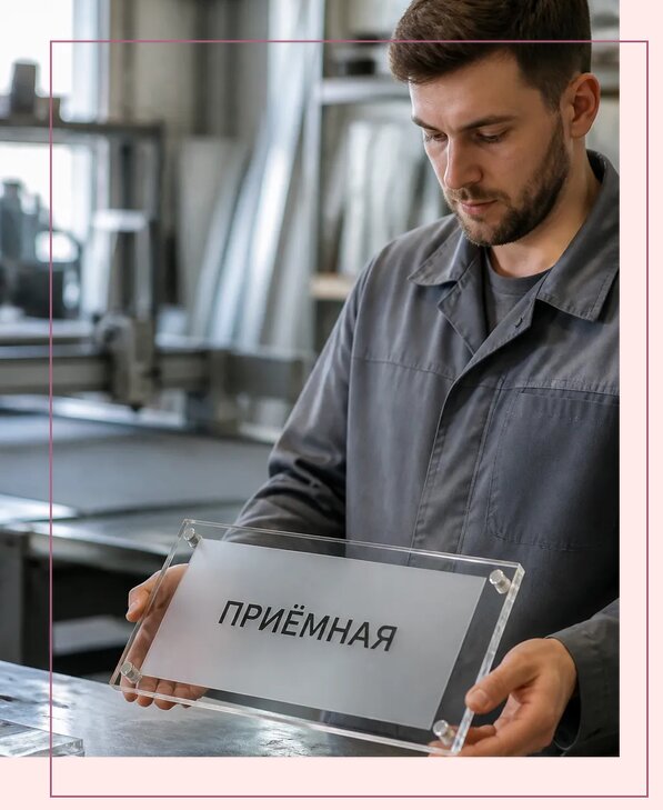 Таблички из оргстекла на заказ в Кимрах от 4071 р. | Аванза-Кмы